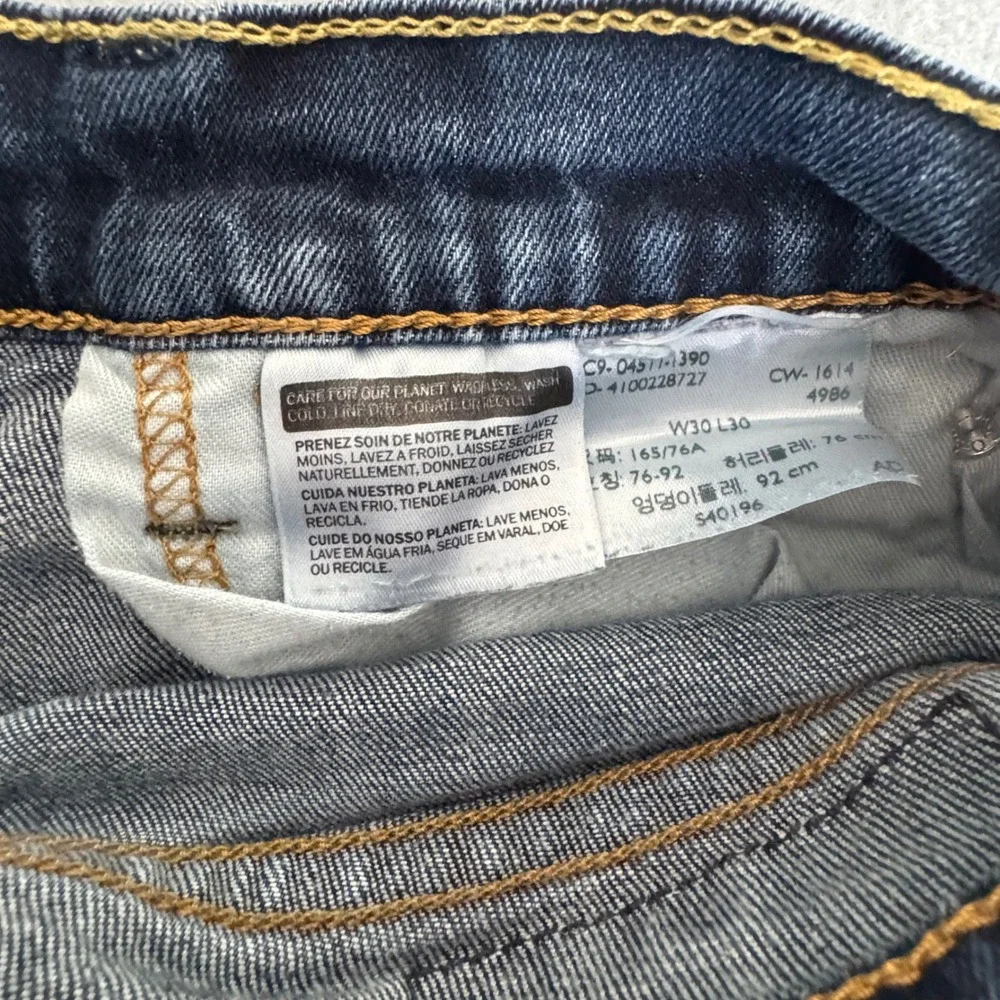 Levi's 511‎ Slim Fit Jeans Mens 30x30 Medium Dark Wash Casual Classic Denim Blue